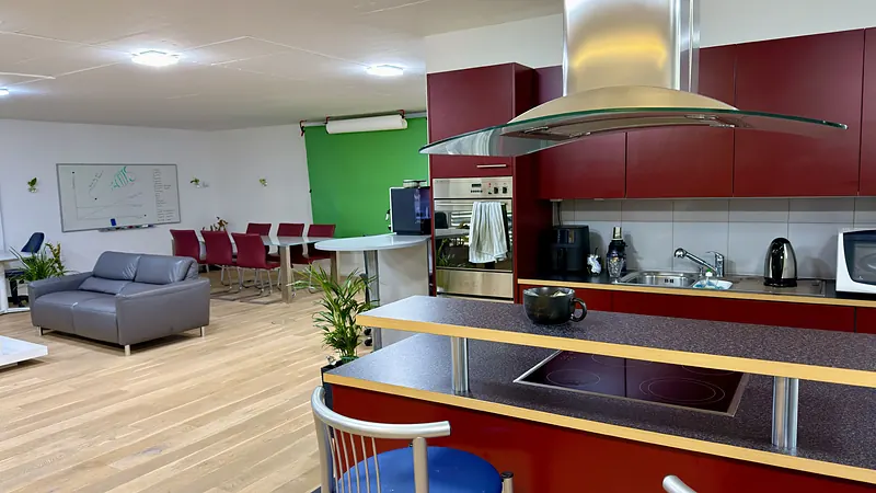 Open kitchen in the Webzenz office