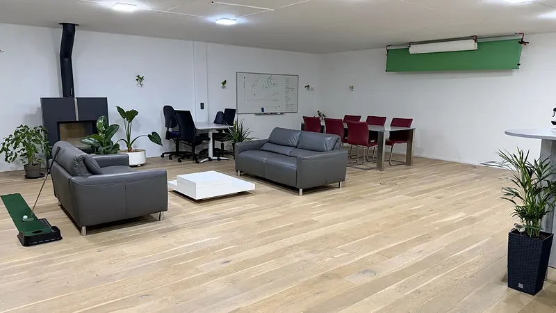 Lounge and meeting area in the Webzenz office in Schindellegi